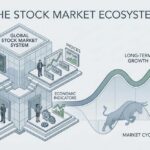 Stock market overview illustration