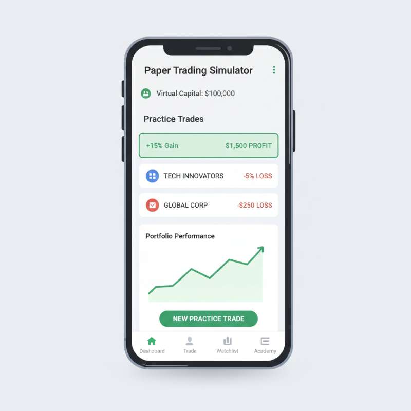 Stock market simulator for beginners