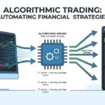 Algorithmic trading explained with automated system concept